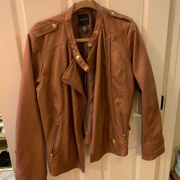 lane bryant leather jacket